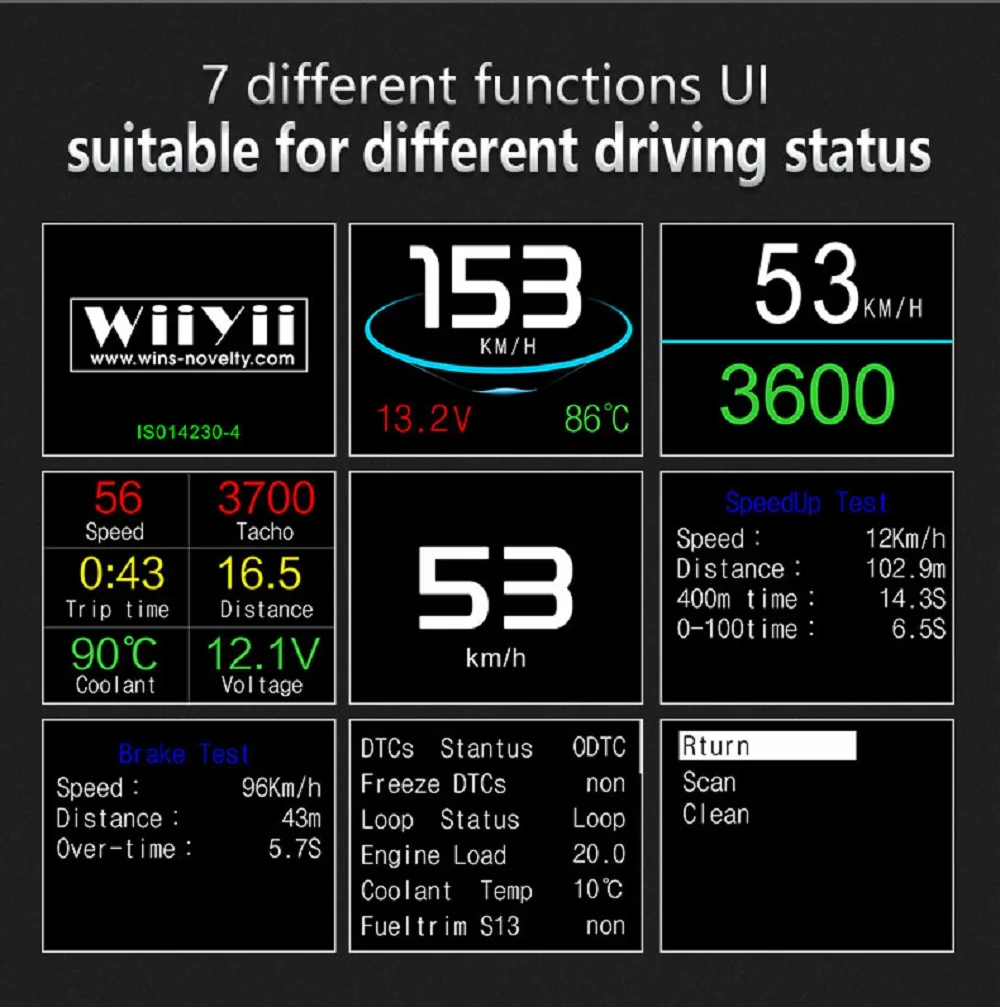 Красочный HUD gps OBD HD Head Up многофункциональный дисплей скорость метр Скорость об/мин Расход топлива время вождения с будильником P10 T600