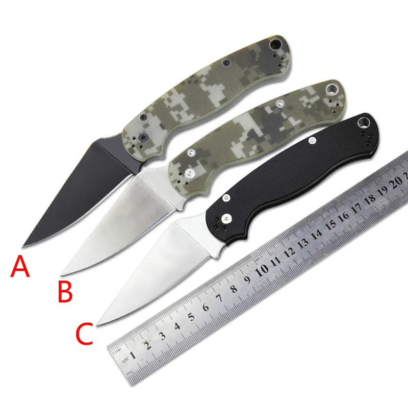 

Promotion!!High Quality S30V Steel BF-C81 Pocket Knife Folding three color handle Blade Knife 21cm Camping Knives G10 Handle