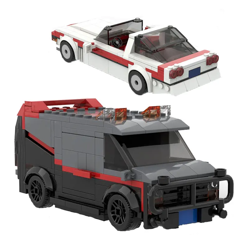 Модульная модель автомобиля A-Team GMC Vandura Van строительные блоки проводные C4 игрушки