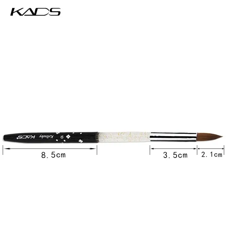 KADS, 1 шт., 10#, акриловая кисть, Колонок, Соболь, кисть для нейл-арта, живопись, сделай сам, инструменты для ногтей, акриловая ногтевая Кисть для геля, кисть