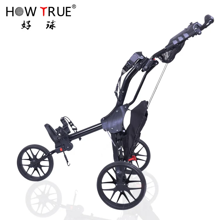 New Multi-Functional Golf Car Foldable 3 Wheels Push Cart Bag Cart