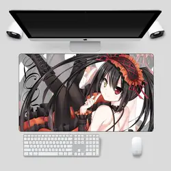 DATE A LIVE Аниме Коврик для мыши Большой 70x40 см сексуальная девушка игровой коврик для мыши геймер отаку прочная Клавиатура pad Отаку Коврик для