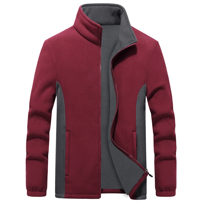 wine red Большие размеры 6XL 7XL-9XL Мужская Флисовая тактическая куртка из мягкой кожи с соединением тепловых видов спорта мужское туристическое горное пальто мужские армейские куртки - Цвет: wine red