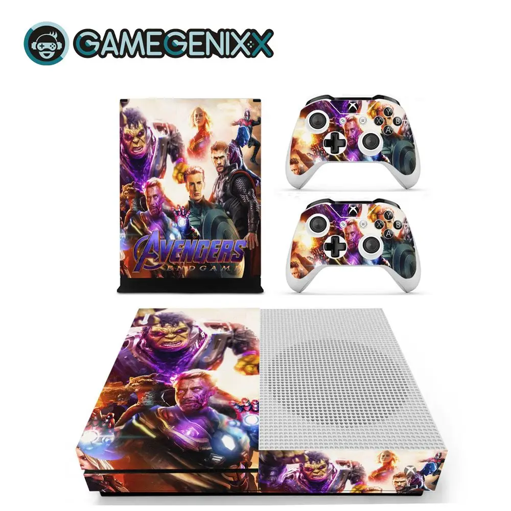 Защитная Наклейка на кожу GAMEGENIXX для Xbox One Slim Console и 2 контроллера-Мстители