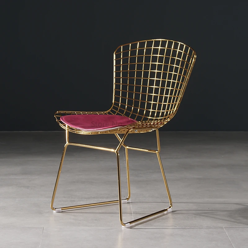 

Hollowing Out Iron Art Chair Originalityl Makeup Chair Simplicity Nordic Dining Chairs Living Room Furniture Sillas Comedor