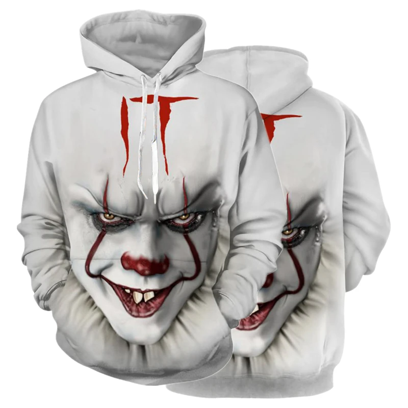2 Stephen King's It: Chapter Two Pennywise толстовки с 3D принтом толстовки костюмы для косплея Повседневная куртка с капюшоном куртка - Color: 2