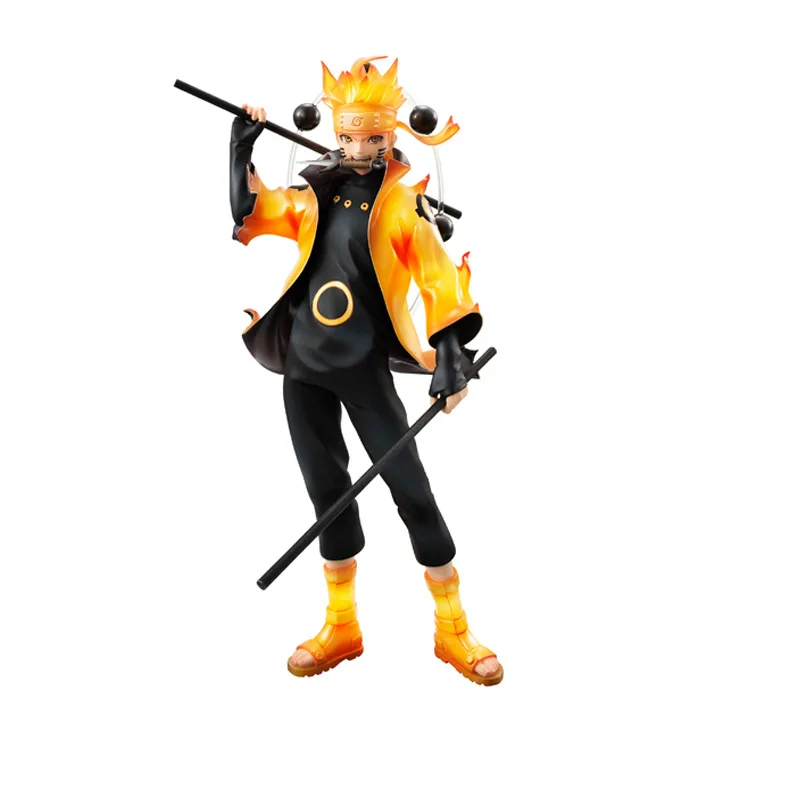 New Voice Anime Limited Edition Naruto Shippuden MH Gem Six Uzumaki Naruto Garage Kit Model Ornaments