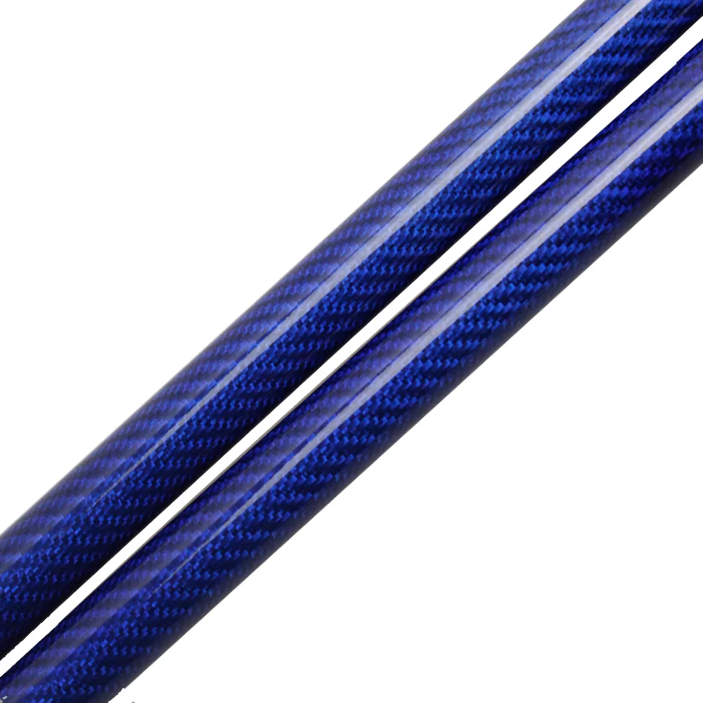 blue carbon fiber Для Toyota Hiace H200 2008-2013 Высокая крыша задний Авто багажника из углеродного волокна газовые стойки пружинный подъемник поддержка демпфер 79 см - Цвет: blue carbon fiber
