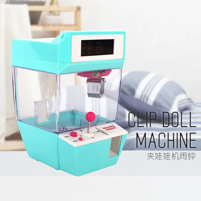

Creative Multi-functional Toy Claw Machine Alarm Clock Students Children Lazy Game Electronic Clip Doll Machine Home Gift