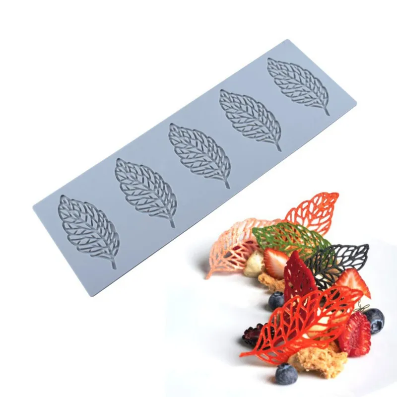 Coral Shape Chocolate Stencil Mold Cake Decorating Sea Grass Leaf Silicone Mould For DIY Fondant Decoration Sugar Lace Veil Mat | Дом и сад