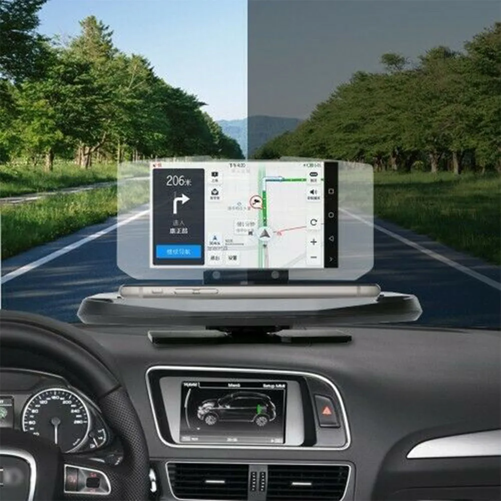 

Phone Holder Car GPS Navigation Head Up Display Speed Warning Multifunction Smart Universal HD Driving Clear Portable Projector