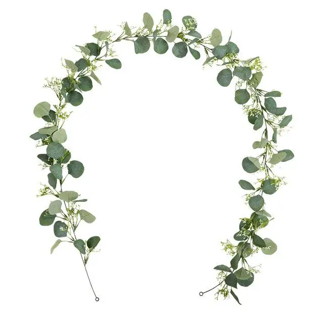 Fruit Eucalyptus 200 см эвкалиптовые лозы для свадьбы искусственные эвкалиптовые растения с фруктовыми листья ивы лоза ротанга украшения дома сада - Цвет: Fruit Eucalyptus