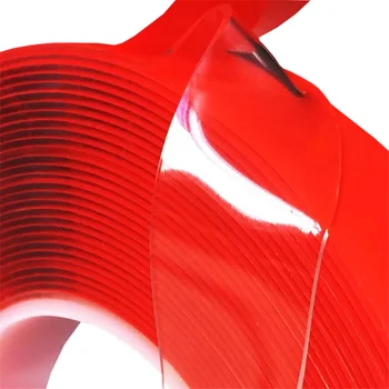 

0.6-6cm x 3m Transparent Silicone Double Sided Tape Sticker For Car High Strength High Strength No Traces Adhesive Sticker