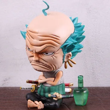 

One Piece Figure Zoro Old Man Winebottle Sitting Ver. Roronoa Zoro One Piece Anime Action Figure PVC Collectible Model Toy