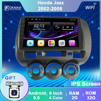 

OKNAVI 9'' 2 Din Android 9.0 WIFI BT Radio For HONDA FIT JAZZ RHD 2002 2004 2006 -2008 Car GPS Navigation Car Multimedia No DVD