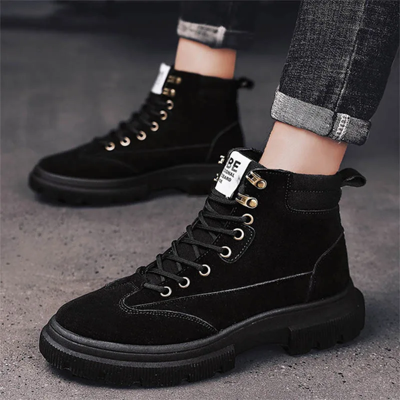 Мужские ботинки Челси на толстой нескользящей подошве водонепроницаемые