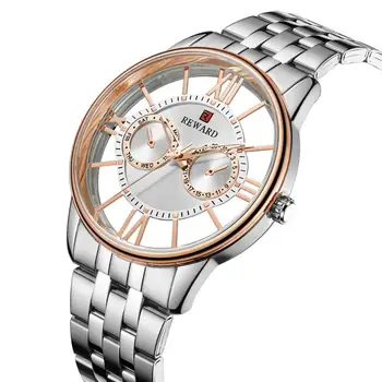 

Luxury Men Watch Stainless Steel Casual Analog Brand Watches Male Waterproof Clock Reloj Hombre