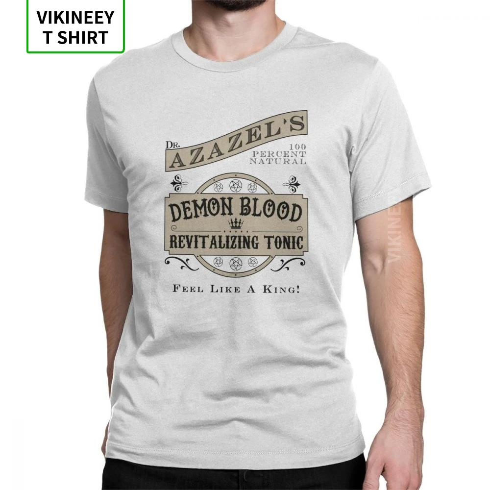 

Man Supernatural T-Shirt Spn Brothers T Shirt Doc Azazel's Demon Blood Novelty Short Sleeve Tees 100% Cotton Printing