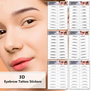 

2Pcs Magic 3D Eyebrow Tattoo Sticker Hair-like False Eyebrows Long Lasting Super Waterproof Makeup Eye Brow Stickers Cosmetics