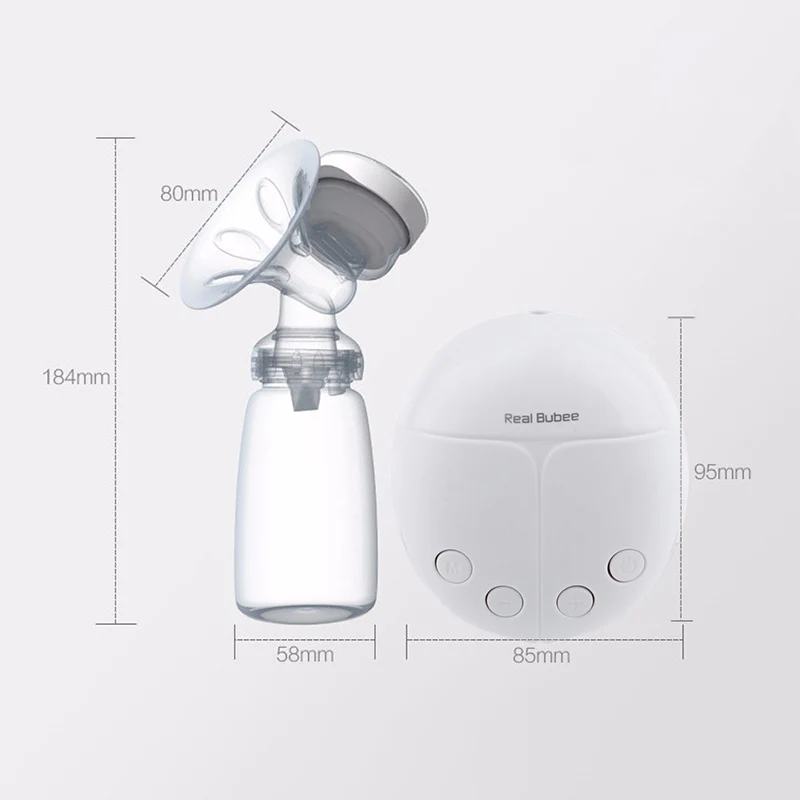 IMBABY Real Bubee Electric Breast Pump Milk Bottle Infant USB BPA free