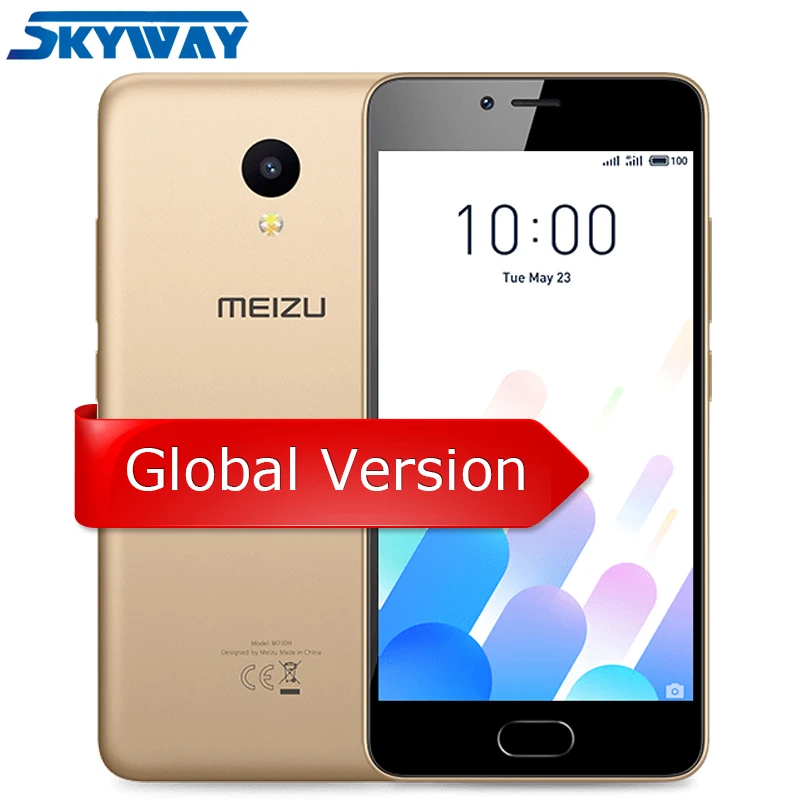 Оригинал Meizu M5c 2 Гб ОЗУ 16 ПЗУ 4G LTE сотовый телефон четырехъядерный процессор 5 0