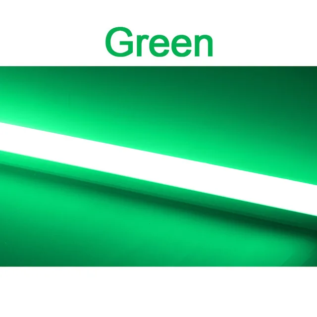 T5 Светодиодная ламповая лампа 1ft Люминесцентная Лампа 220v 230v 240v 2835 Smd панель с лампочками бар природа белый 4000k красный зеленый ледяной, синий, розовый 0,3 m - Испускаемый цвет: Green