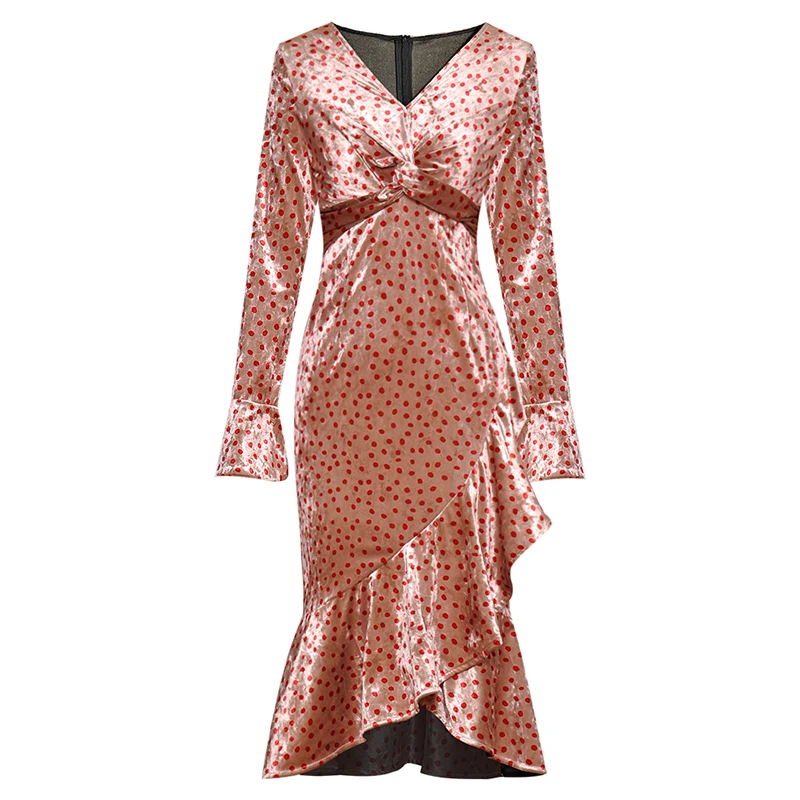 Высокое качество новая мода 2019 дизайнерское подиумное платье женское с длинным