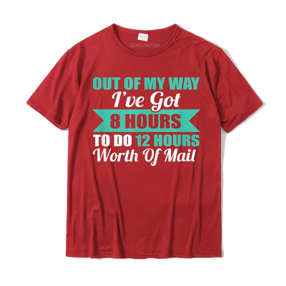 Short Sleeve Tops T Shirt Crewneck 100% Cotton Men Top T-shirts Europe Simple Style Tops Shirt Prevailing Drop Shipping Postal Worker Postal Service Funny Gift idea for men women T-Shirt__25775 red