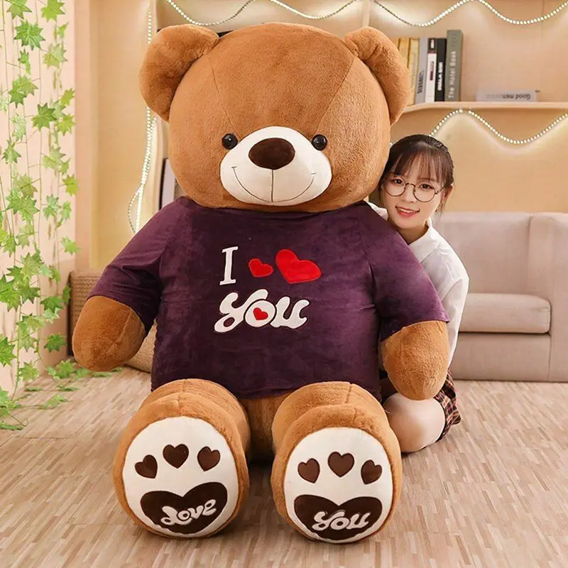 Teddy Bear Plush Toy Animal Stuffed Dressed In Clothes Birthday Christmas Gift PlushNano Doll Cotton Cute Plush Stuffed Animals