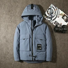 Tcyeek размера плюс, зимнее пальто для мужчин, пуховик Hiver, модные короткие пуховики с капюшоном, модная зимняя одежда Hiver 201916