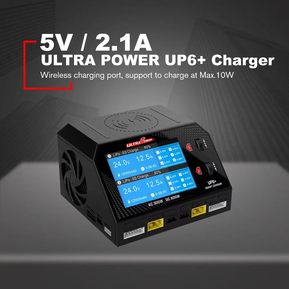 Ultrapower ультра мощность UP6+ AC 2x150 Вт DC 2x300 Вт 2x16A двухканальный баланс батареи зарядное устройство СОП зарядное устройство AC/DC зарядное устройство