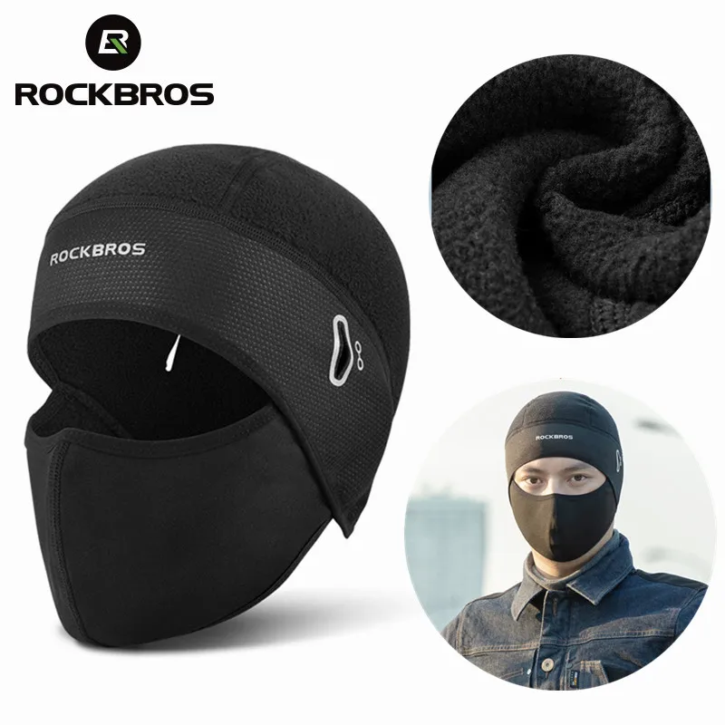 Rockbros Winter Caps Bike Bivakmuts Fiets Cap Bril Gat Bandana Sport