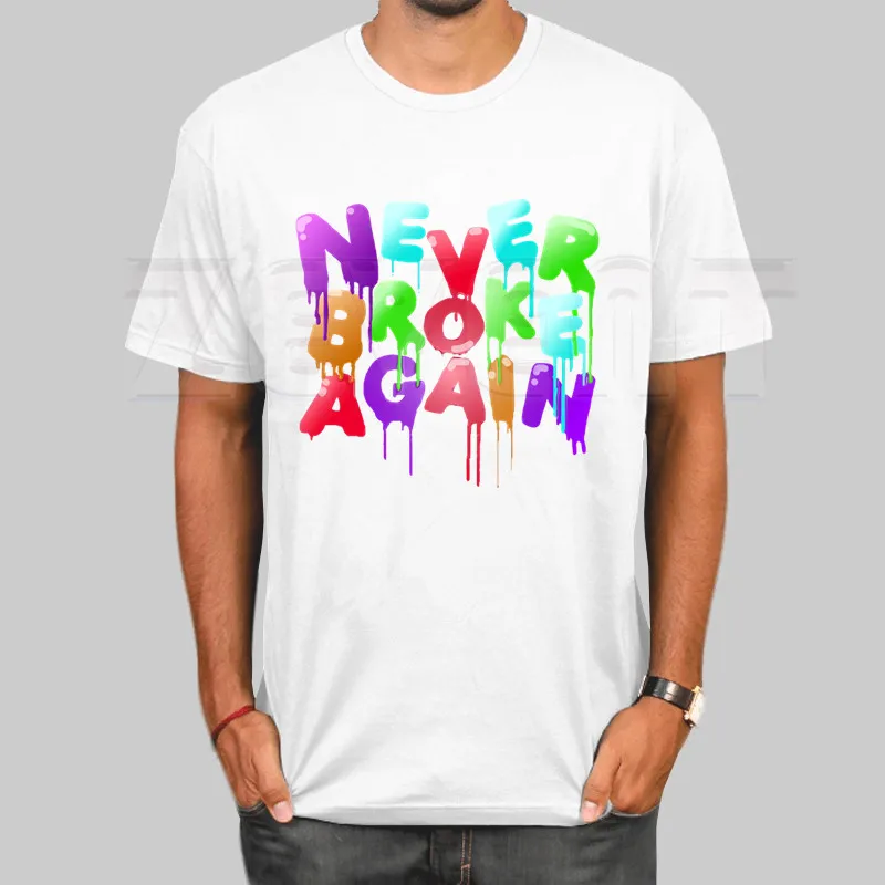Футболка с надписью Never break Again новые футболки унисекс изображением Аватара для