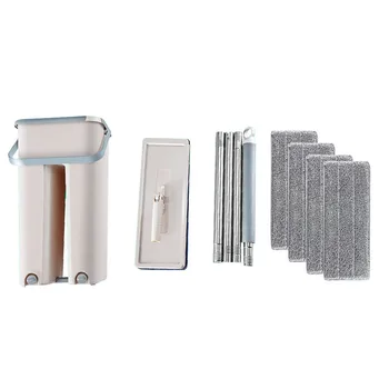 

Self-Wringing Magic Mop Free Hand Washing Flat Mop Automatic Spin 360 Rotating Wooden Floor Mop Cleaner Household Cleaning d#