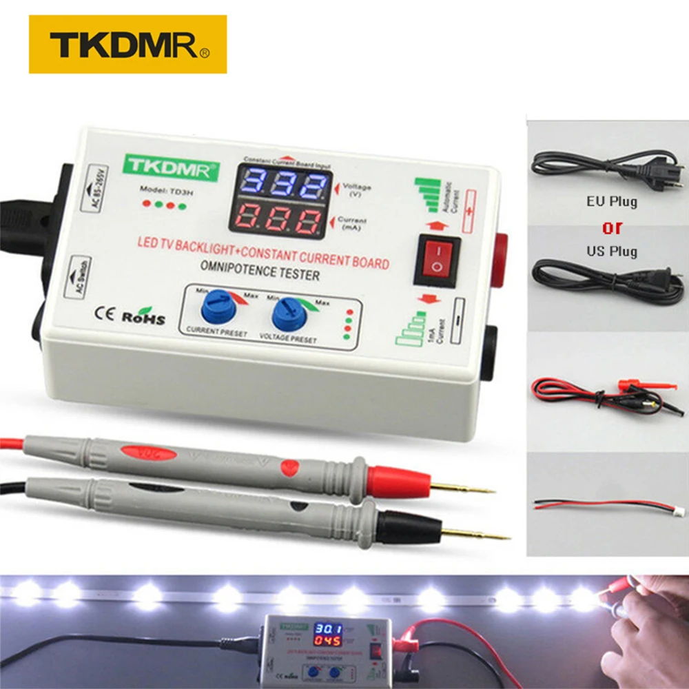 TKDMR 0-330V Smart-Fit Manual Adjustment Voltage TV LED Backlight Tester Current Adjustable Constant Current Board LED Lamp Bead