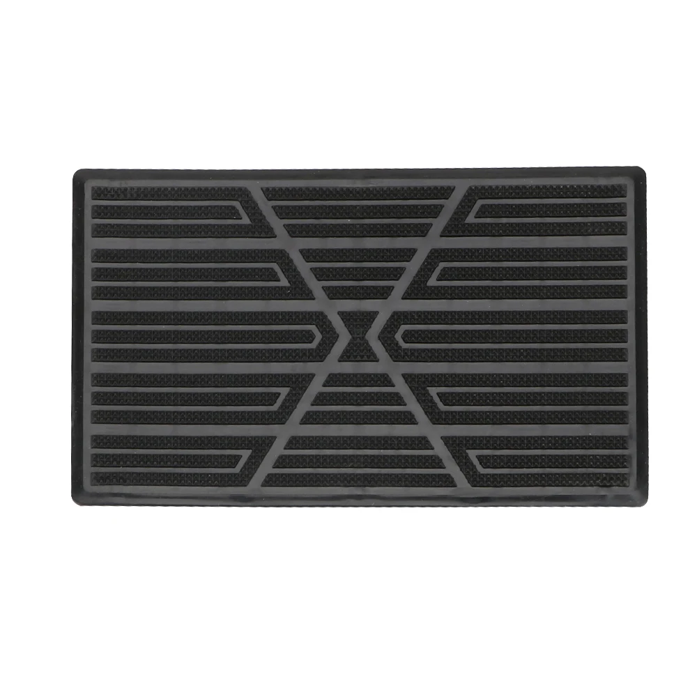 25x16cm Heel Foot Mat Pedal Cover Universal Interior Floor Pad Mat Anti-skid Pedal Off Road 4x4 Caravan Car Accessories Black