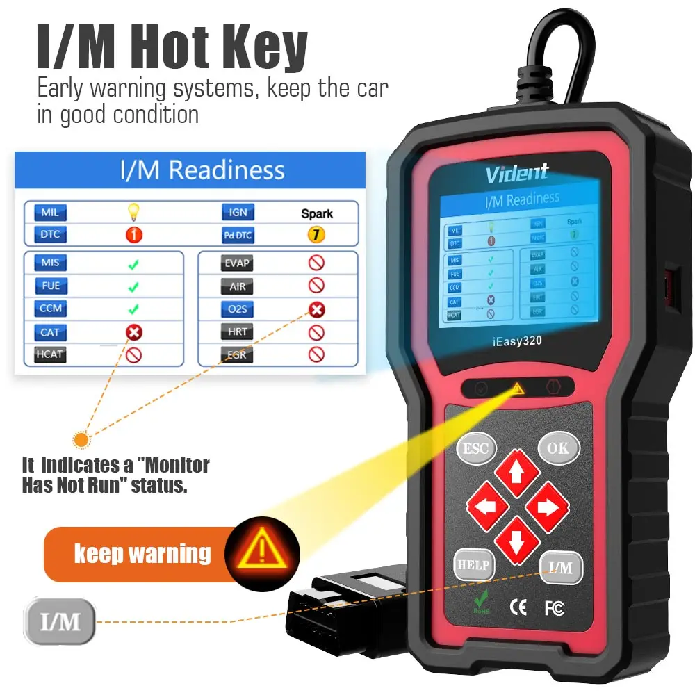 best car battery charger VIDENT iEasy320 OBDII/EOBD+CAN Code Reader Works with Most 1996 and Newer OBDII& CAN Compliant Cars portable car battery charger