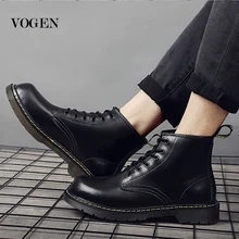 Мужские ботильоны в ковбойском стиле; зимние ботинки; мужские ботинки из натуральной кожи; водонепроницаемая обувь в байкерском стиле; Coturno botas hombre