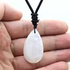 Natural Healing Crystal Quartz Stone Necklace Amethysts Lapis Lazuli Agates Tear Drop Tiger Stone Pendant Necklace Jewelry 3