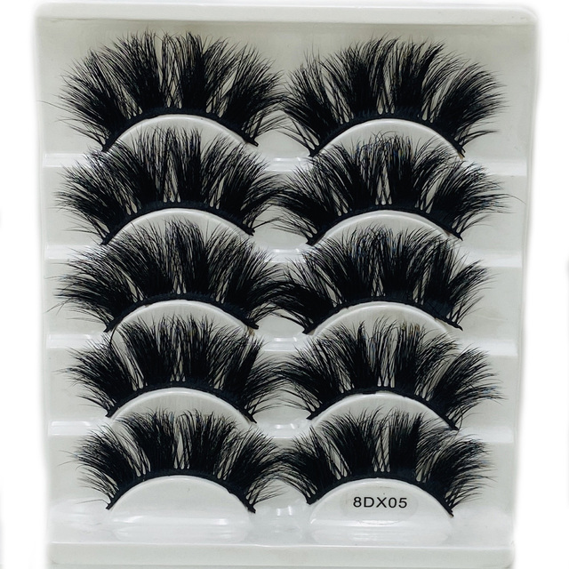 Pairs Thick 8D Faux Mink False Eyelashes Dramatic Wispies Fluffy Natural Long Handmade Eyelash Extension Lashes Makeup Tools