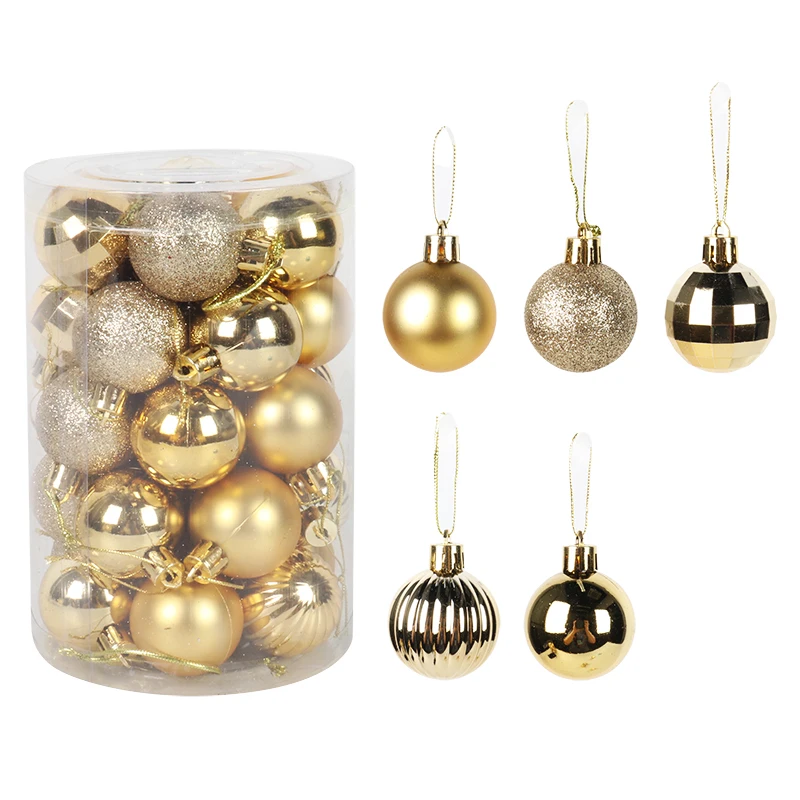 Assorted Color Christmas Balls Christmas Tree Ornaments Balls xmas decorations Hanging Tree Pendants New Year 2021 Gift Noel 