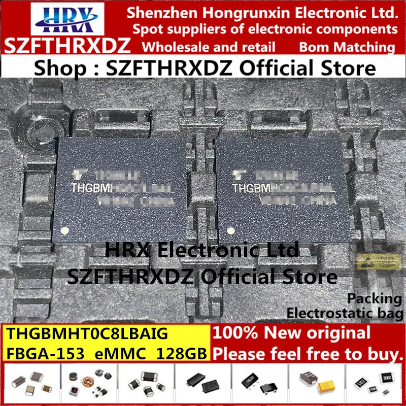 THGBMHT0C8LBAIG FBGA-153 THGBMHTOC8LBAIG NAND флэш-карта памяти EMMC 128 ГБ FBGA153