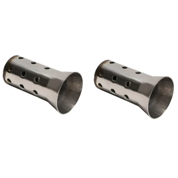 

2Pcs 51mm Motorcycle Exhaust Muffler Can Insert Baffle DB Killer Noise Eliminator