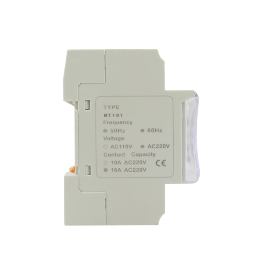 ManHua 16A 220VAC 50/60Hz DIN направляющий цифровой таймер переключатель MT191 Еженедельный таймер с прозрачной крышкой