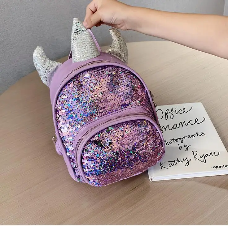 3D Блесток Детская сумка рюкзак с единорогом для детей лазерные школьные сумки рюкзак для мальчиков сумки для девочек mochila escolar