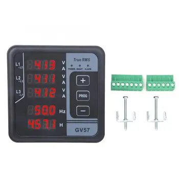 

GV57 Generator Set Meter Three-phase Digital Multifunctional Meter Voltage Amp Frequency Meter