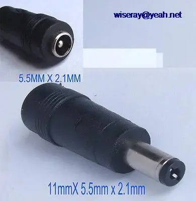 

DHL/EMS 100PCS 5.5x2.1mm female jack to 5.5mmX2.1mm DC Power Charger for Notebook Tablets -A8