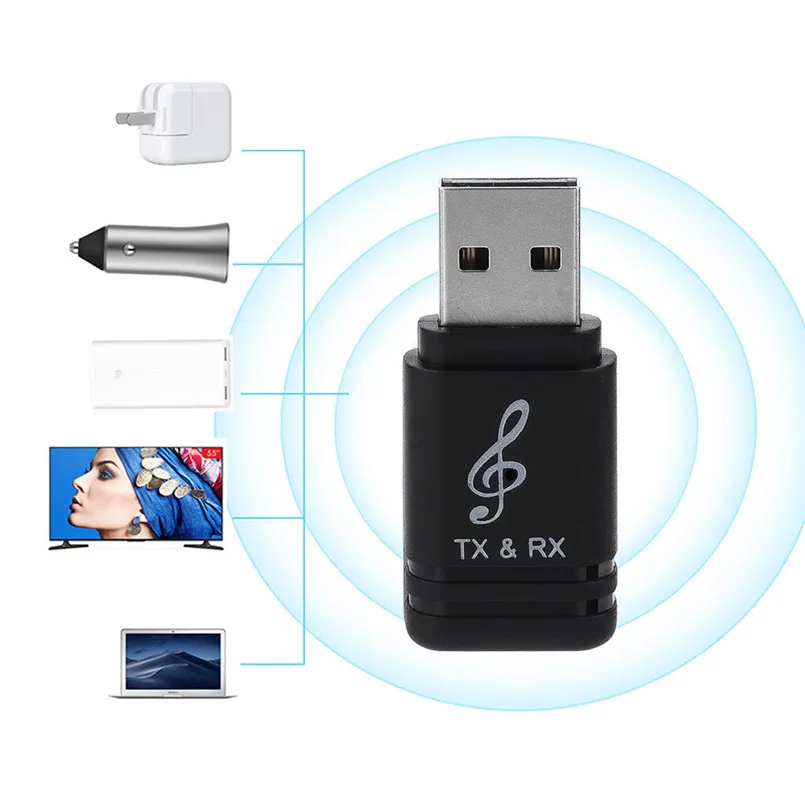 2 в 1 USB Blueteeth 5,0 стерео аудио Музыка беспроводной приемник адаптер для автомобиля домашний динамик мини музыкальный приемник 40SEP02