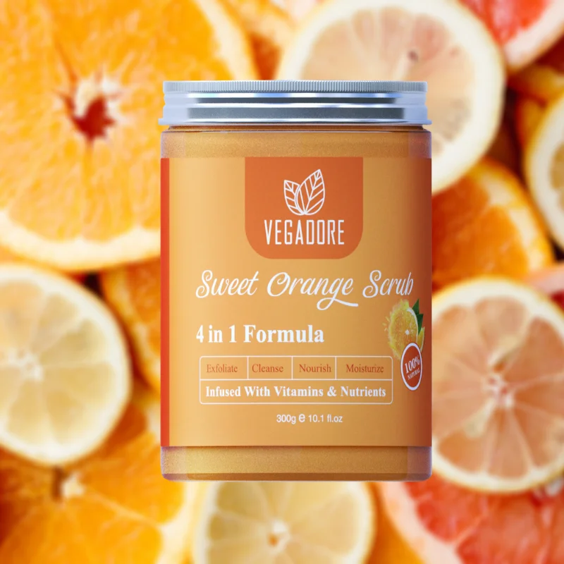 H2f8646907c3649bb8e904d78a03c6f94H 300ml Sweet Orange Body Scrub Cream for Scrubber Exfoliating Scrub to Stay Body Wash Cleansing Whitening Cream & Shrink Pores.