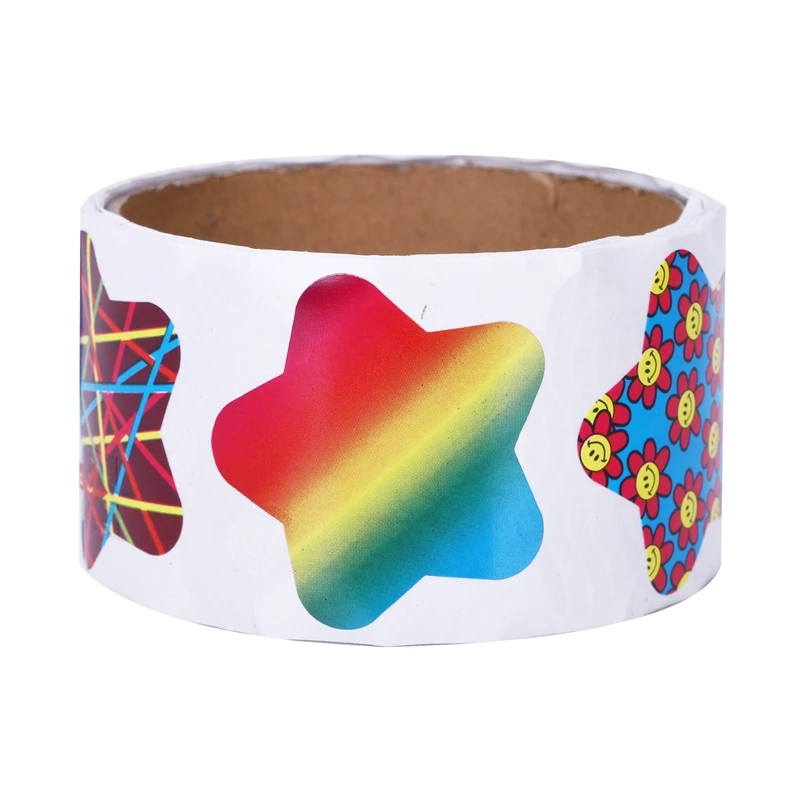 

Roll of 100pcs Colorful Star Stickers